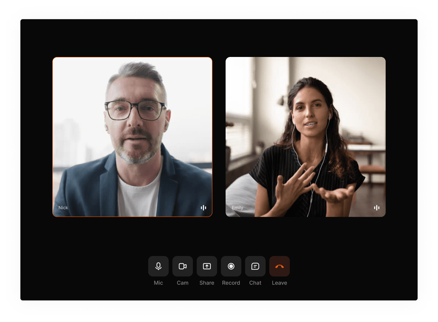 Meet in 4k with invisible AI