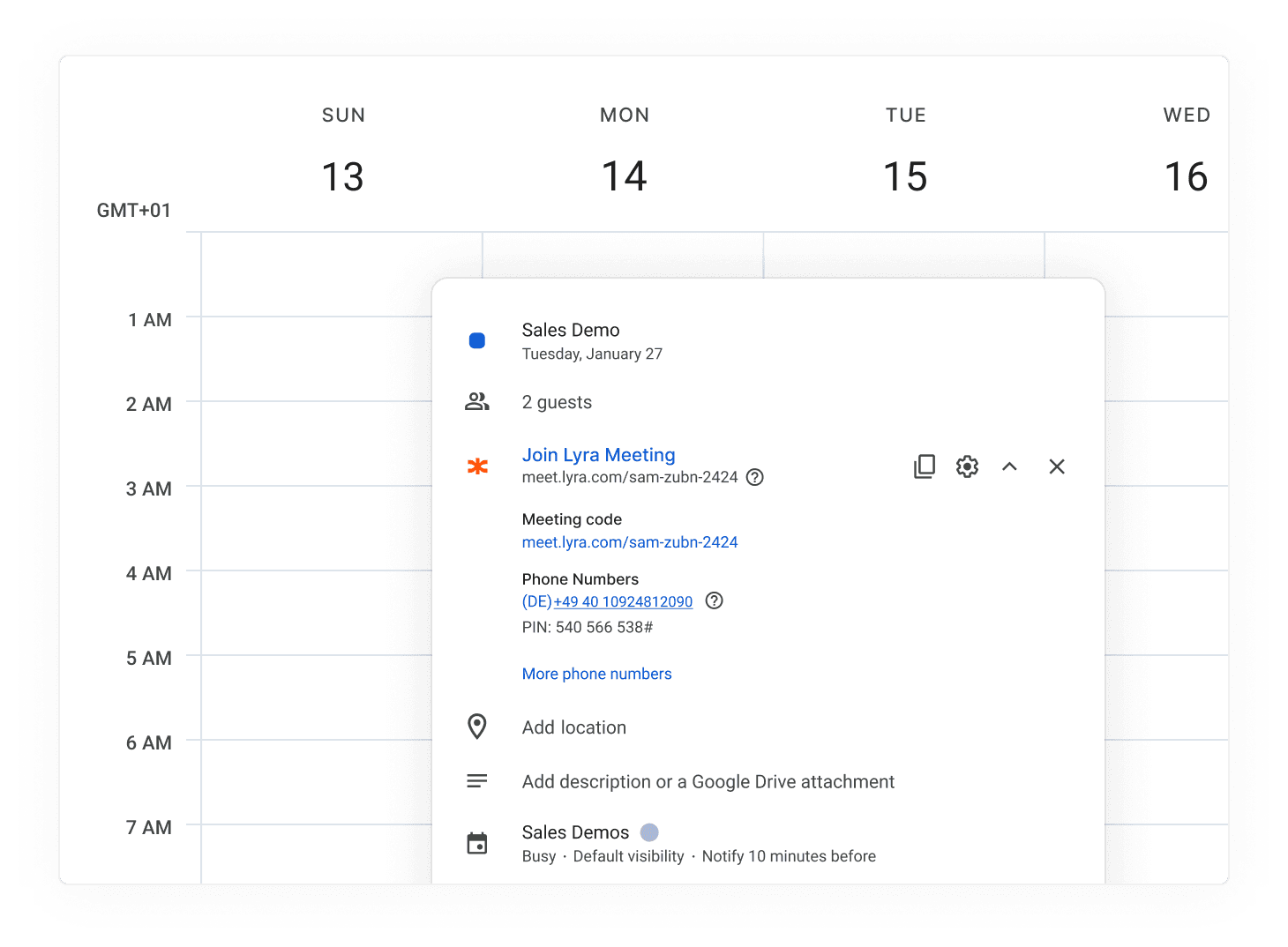 Integrates into your scheduling workflow